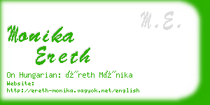 monika ereth business card